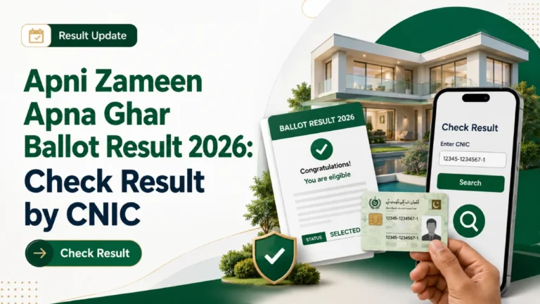 Apni Zameen Apna Ghar Ballot Result 2026: CNIC Check, 2,000 Plot Quota and Rules After Selection