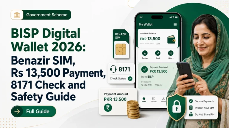 BISP Digital Wallet 2026: Benazir SIM, Rs 13,500 Payment, 8171 Check and Safety Guide