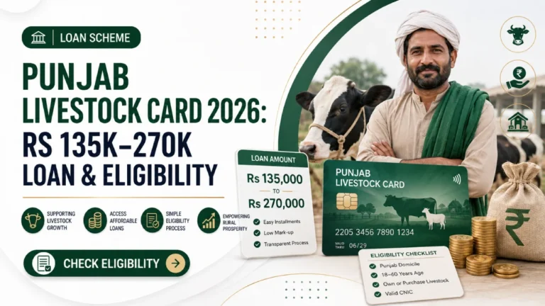 CM Punjab Livestock Card 2026: Rs 135,000–270,000 Interest-Free Loan, Eligibility and Current Status