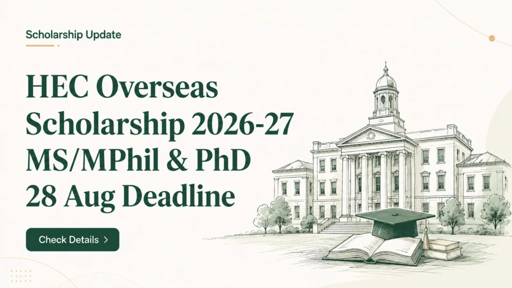 HEC Overseas Scholarship 2026-27