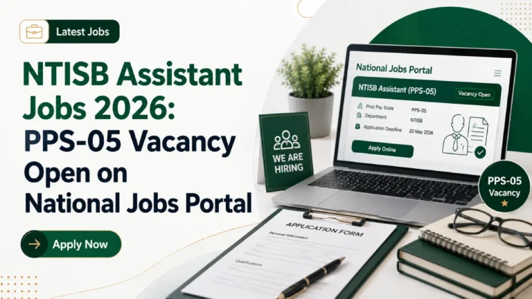 NTISB Jobs 2026: Assistant PPS-05 Vacancy in Islamabad NJP Application