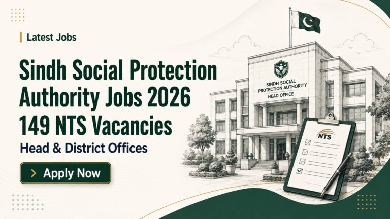 Sindh Social Protection Authority Jobs 2026: 149 NTS Vacancies at Head and District Offices