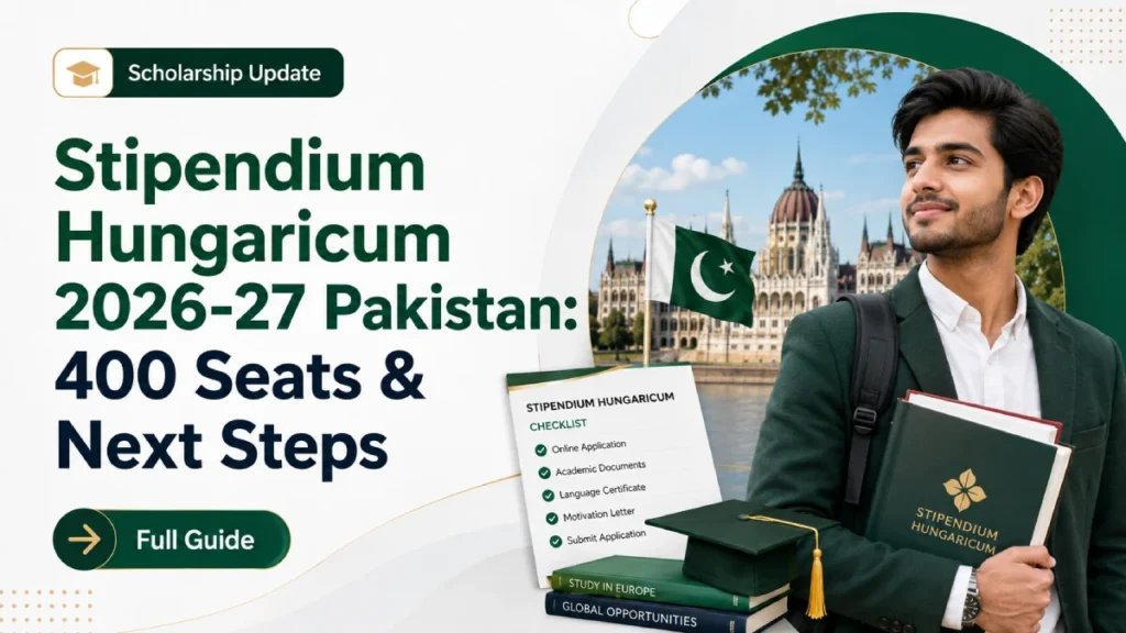 Stipendium Hungaricum 2026-27 for Pakistan: 400 Seats, Eligibility and What Applicants Should Do Now