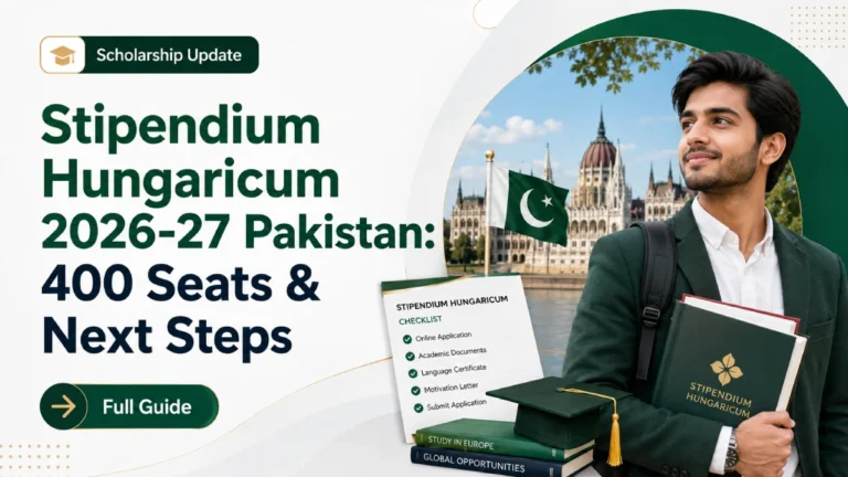 Stipendium Hungaricum 2026-27 for Pakistan: 400 Seats, Eligibility and What Applicants Should Do Now
