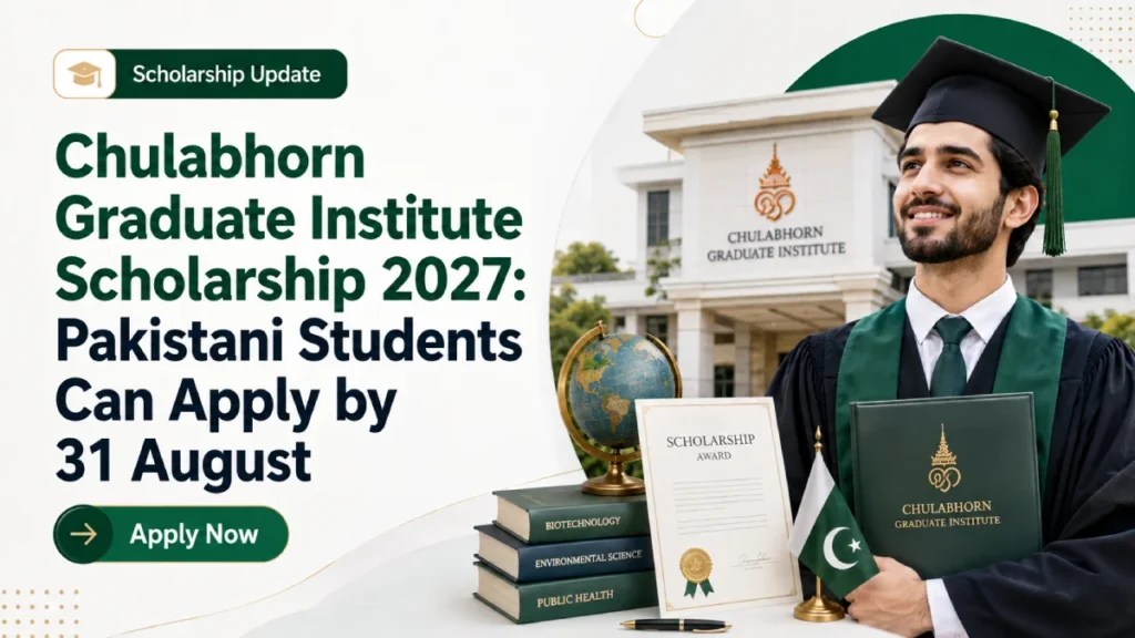 CGI Scholarship 2027 for Pakistani Students: Fully Funded Master's - Deadline 31 August
